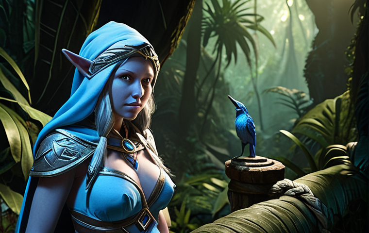 **

A Crystal Maiden, illuminated by a strategically placed observer ward, overlooking the jungle. In the background, a shadowy Slark lurks, hesitant to engage. Focus on the strategic positioning and vision control.

**