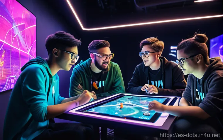 도타2 스크림 연습법 - **Prompt: Strategic Game Analysis & Learning** "Five esports players, all in their late teens to...
