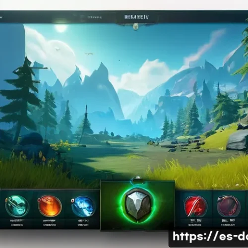 도타2 신규 기능 피드백 - A modern gaming interface screen showcasing a visually redesigned Dota 2 style HUD, emphasizing enha...