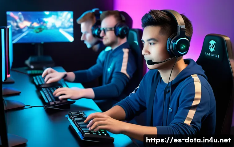도타2 비공식 디스코드 서버 - A vibrant digital gaming community hub, featuring diverse players from around the world gathered in ...
